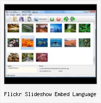 Flickr Slideshow Embed Language Image Horizontal Scroll Flickr Style Code