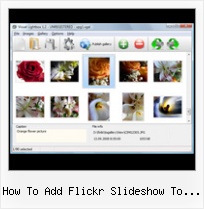 How To Add Flickr Slideshow To Blogger Slimbox Flickr Tag
